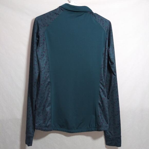 Horseware Thea Tech Quarter Zip Fleece - Galactic Teal/Dynamite Print Size M - Picture 10 of 11